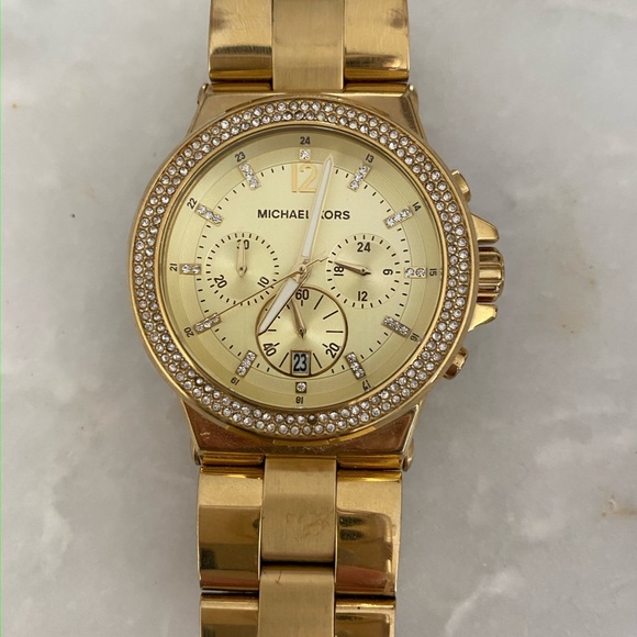 Michael Kors Lexington Women's Watch Style MK5386 Gold Tone - Picture 1 of 4